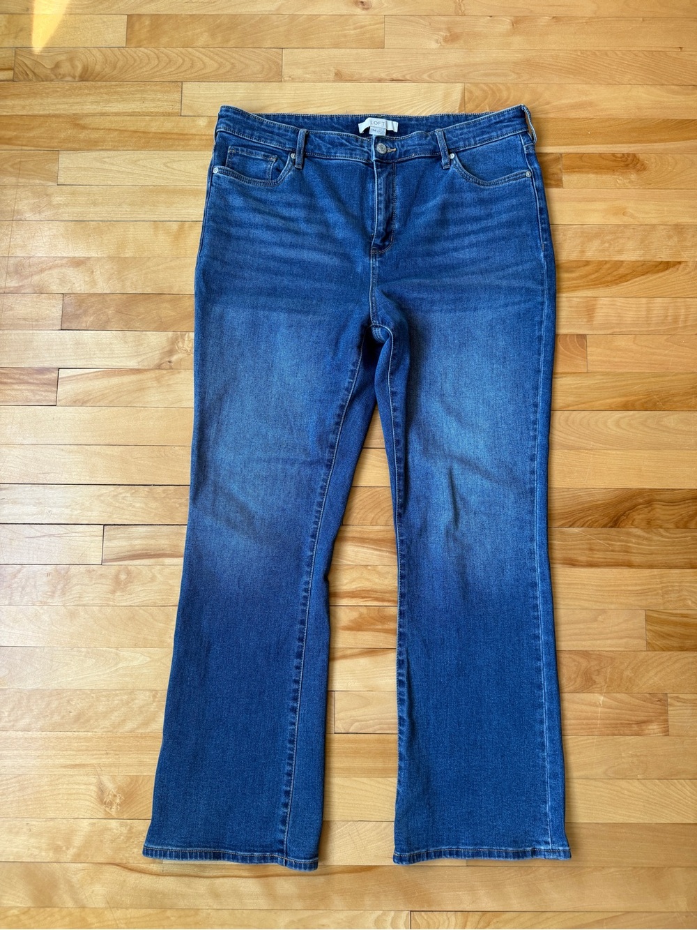 LOFT Women's Blue Boot Cut Jeans